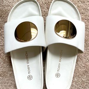 Tory Burch Patos Slide. Worn once, bought wrong size.